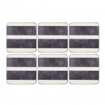 PIMPERNEL Mono Stripe Set 6 Coasters 10.5 x 10.5cm