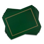 PIMPERNEL Classic Emerald Set 6 Placemats Medium 30.5 x 23cm