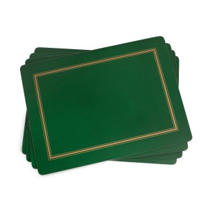 PIMPERNEL Classic Emerald Set 4 Placemats Large 40.10 x 29.80cm PIMPERNEL Classic Emerald Set 4 Placemats Large 40.10 x 29.80cm