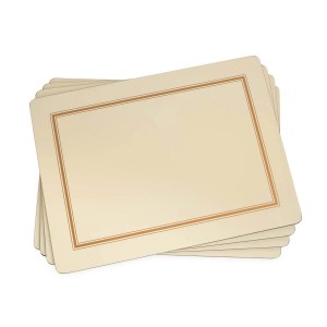 PIMPERNEL Classic Cream Set 4 Placemats Large 40.10 x 29.80cm PIMPERNEL Classic Cream Set 4 Placemats Large 40.10 x 29.80cm