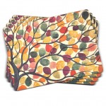 PIMPERNEL Dancing Branches Set 4 Placemats Large 40.10 x 29.80cm