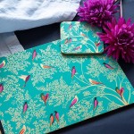 PIMPERNEL Sara Miller Chelsea - Green Set 4 Placemats Large 40.10x29.80cm 