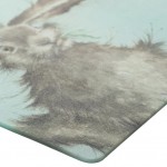 PIMPERNEL Blat de sticla / tocator Wrendale Designs Hare 40 x 30cm
