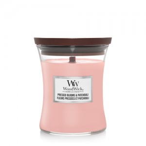 Lumanare Parfumata Borcan Mediu Pressed Blooms & Patchouli, WoodWick®