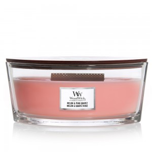 Lumanare Parfumata Ellipse Melon and Pink Quartz, WoodWick®