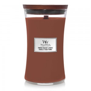 Lumanare Parfumata Borcan Mare Smoked Walnut & Maple, WoodWick®