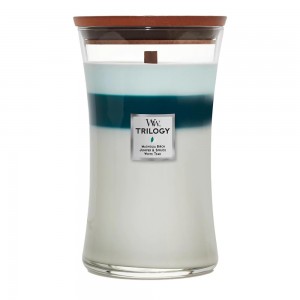 Lumanare Parfumata Borcan Mare Trilogy Icy Woodland, WoodWick®