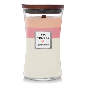 Lumanare Parfumata Borcan Mare Trilogy Blooming Orchard, WoodWick®
