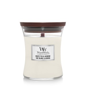 Lumanare Parfumata Borcan Mediu White Tea & Jasmine, WoodWick®