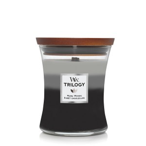 Lumanare Parfumata Borcan Mediu Trilogy Warm Woods, WoodWick®