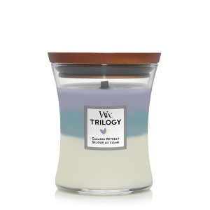 Lumanare Parfumata Borcan Mediu Trilogy Calming Retreat, WoodWick®