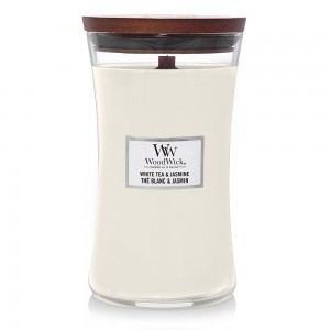 Lumanare Parfumata Borcan Mare White Tea & Jasmine, WoodWick®