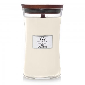 Lumanare Parfumata Borcan Mare Linen, WoodWick®