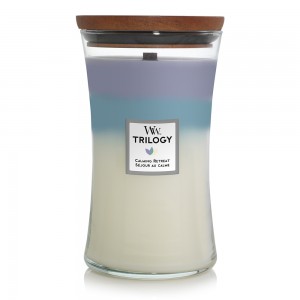 Lumanare Parfumata Borcan Mare Trilogy Calming Retreat, WoodWick®