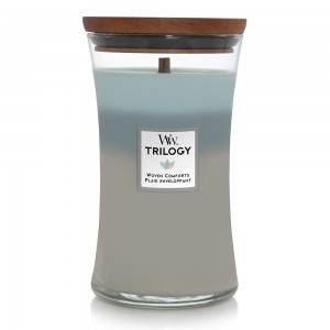 Lumanare Parfumata Borcan Mare Trilogy Woven Comforts, WoodWick®