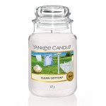 Lumanare Parfumata Borcan Mare Clean Cotton, Yankee Candle