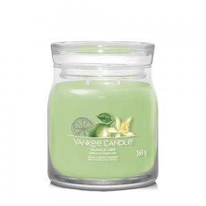 Yankee Candle Lumanare Parfumata Borcan Mediu Signature Vanilla Lime Yankee Candle Lumanare Parfumata Borcan Mediu Signature Vanilla Lime