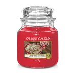 Lumanare Parfumata Borcan Mediu Peppermint Pinwheels, Yankee Candle