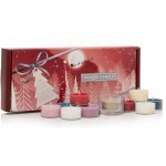 Yankee Candle Holiday Bright Lights Set Cadou 10 lumanari pastila si 1 suport sticla