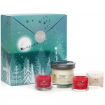 Yankee Candle Holiday Bright Lights Set Cadou Lumanare Pahar si 3 buc Lumanari Mini in sticla