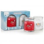 Yankee Candle Set 2 Lumanari Parfumate Borcan Mediu Signature Christmas Eve & White Spruce Grapefruit