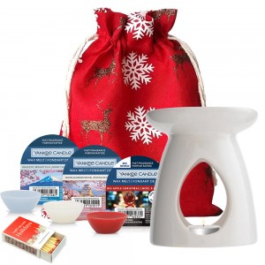 Set cadou Big Apple Aromatizor si ceara parfumata, Yankee Candle Set cadou Big Apple Aromatizor si ceara parfumata, Yankee Candle