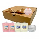 Set cadou Sunny Day Suport sticla si lumanari votive, Yankee Candle