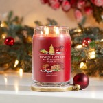 Set Cadou Big Apple Christmas Borcan Mediu + 2x Lumanare Parfumata Pahar Mare Signature, Yankee Candle