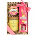 Set Cadou Strength + Energy  Bomba de baie efervescenta, Lumanare Parfumata, Betisoare Parfumate, Yankee Candle