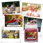 Eticheta personalizata pentru lumanarile medii Yankee Candle