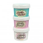 Set cadou Sunshine Babe Mini: Flake Away, Vanilla Frosting, Summer Breeze, Bomb Cosmetics