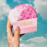 Burete exfoliant cu săpun pentru dus GELATO Mango Sorbet 200g, Bomb Cosmetics