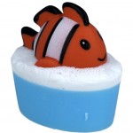 Sapun Vegan cu jucarie Foaming Nemo 100g, Bomb Cosmetics