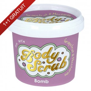 Exfoliant Vegan pentru corp Grapefruit & Nectarine, Bomb Cosmetics, 400gr