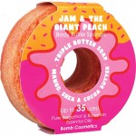 Spumant cu burete exfoliant pentru dus DONUT Jam & The Giant Peach 165g, Bomb Cosmetics