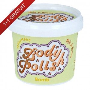 Exfoliant Vegan pentru corp Milk & Honey, Bomb Cosmetics, 375g