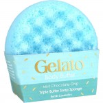 Burete exfoliant cu săpun pentru dus GELATO Mint Choc Chip 200g, Bomb Cosmetics
