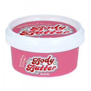 Unt pentru corp Strawberries & Cream, Bomb Cosmetics, 200ml Unt pentru corp Strawberries & Cream, Bomb Cosmetics, 200ml