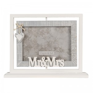 Rama foto "Mr. & Mrs." 29x6x22 cm / 18x13 cm, Clayre&Eef Rama foto "Mr. & Mrs." 29x6x22 cm / 18x13 cm, Clayre&Eef
