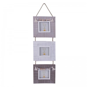Rama foto "Chic Frame" 14x1x58 cm / (3) 7x7 cm, Clayre & Eef Rama foto "Chic Frame" 14x1x58 cm / (3) 7x7 cm, Clayre & Eef