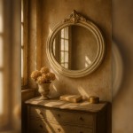 Oglinda decorativa vintage Aurora,  61x5x53 cm