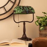 Lampa Tiffany Dragonfly 25x25x42 cm, 1xE27 / Max 60W, Clayre &Eef