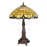 Lampa Tiffany Ø 41x57 cm, E27 / Max 2x60W, Clayre & Eef