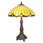Lampa Tiffany Ø 41x57 cm, E27 / Max 2x60W, Clayre & Eef