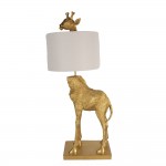Lampa decorativa cu abajur Giraffe 39x30x85 cm E27/max 1x60W, Clayre & Eef