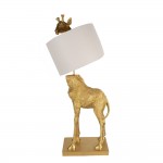 Lampa decorativa cu abajur Giraffe 39x30x85 cm E27/max 1x60W, Clayre & Eef