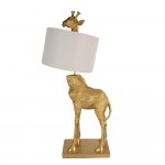 Lampa decorativa cu abajur Giraffe 39x30x85 cm E27/max 1x60W, Clayre & Eef