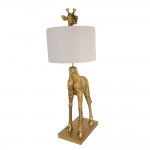 Lampa decorativa cu abajur Giraffe 39x30x85 cm E27/max 1x60W, Clayre & Eef