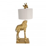 Lampa decorativa cu abajur Giraffe 39x30x85 cm E27/max 1x60W, Clayre & Eef