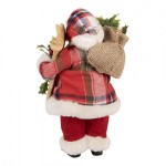 Decoratiune Mos Craciun 16x13x27 cm, Clayre & Eef Decoratiune Mos Craciun 16x13x27 cm, Clayre & Eef